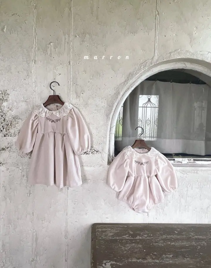 Marron Kid - Korean Children Fashion - #fashionkids - Rozly Veloure ONE-piece - 7