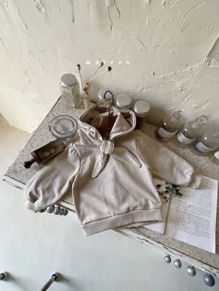 Marron Kid - Korean Children Fashion - #discoveringself - Lace Hoody Tee - 4