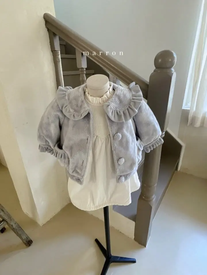 Marron Kid - Korean Children Fashion - #kidsshorts - Love Pu Jacket - 12