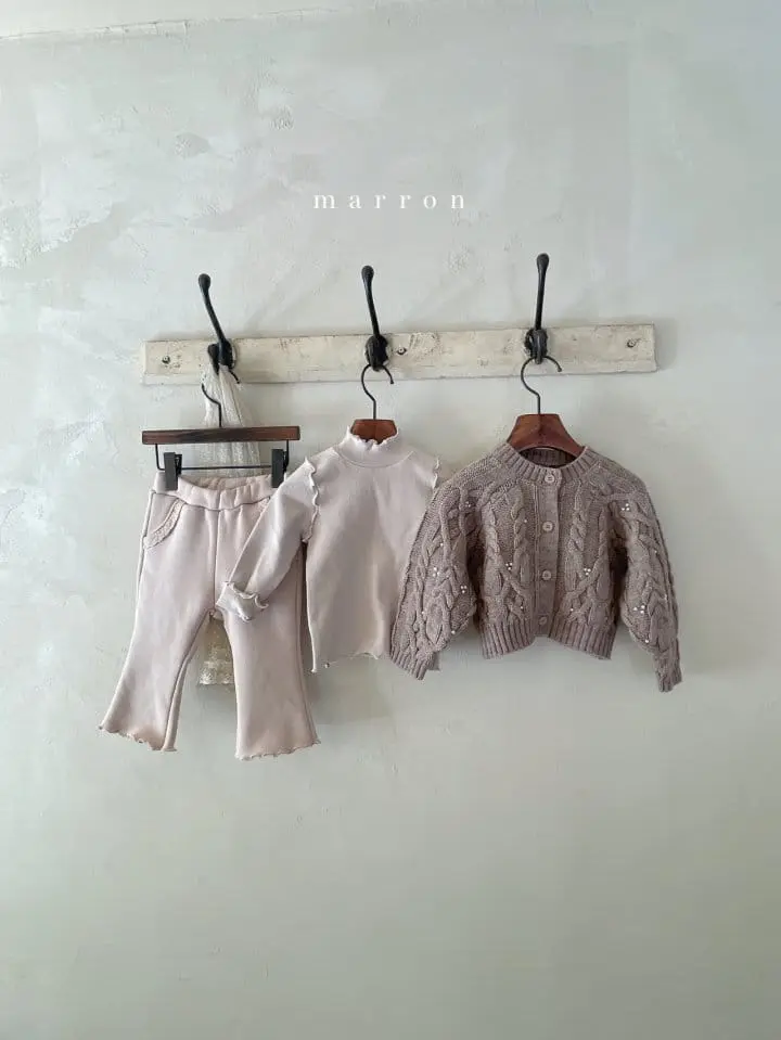 Marron Kid - Korean Children Fashion - #kidsshorts - Cocoa Cardigan - 9