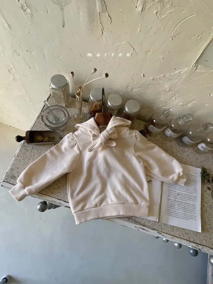 Marron Kid - Korean Children Fashion - #kidsshorts - Lace Hoody Tee - 5