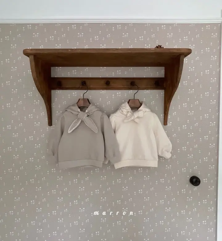 Marron Kid - Korean Children Fashion - #kidsstore - Lace Hoody Tee - 6