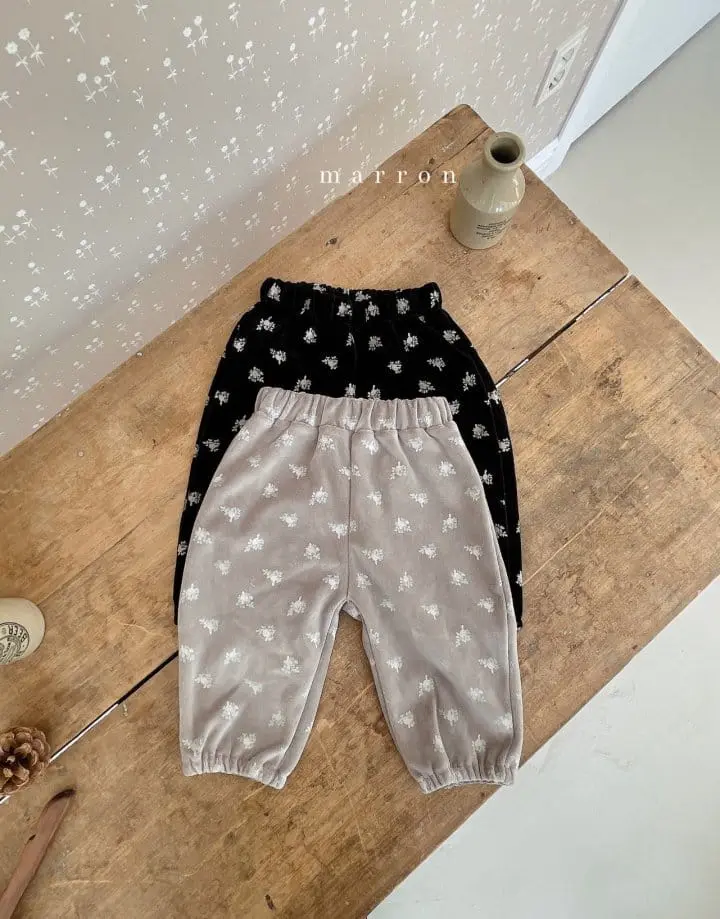 Marron Kid - Korean Children Fashion - #kidsstore - Veloure Pants