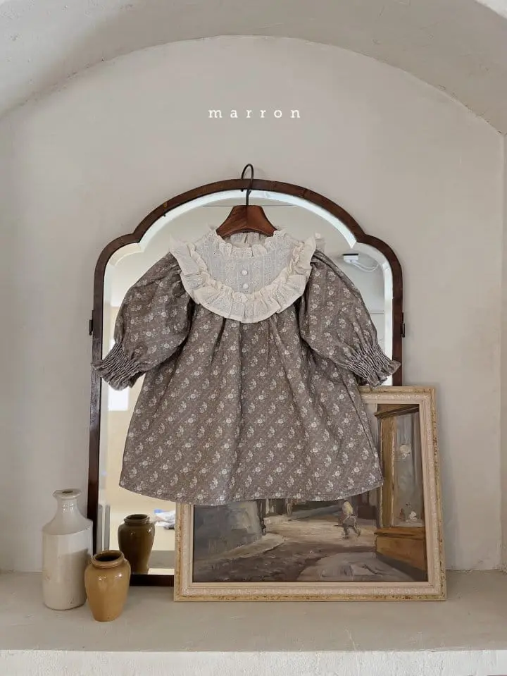 Marron Kid - Korean Children Fashion - #kidzfashiontrend - Rose One-piece - 8