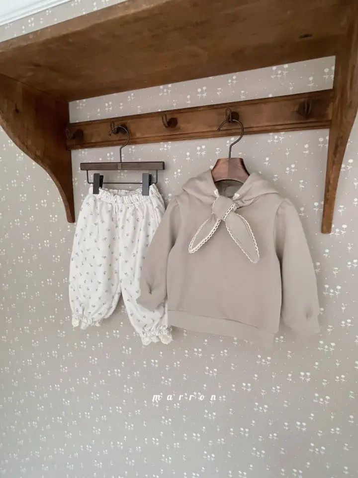Marron Kid - Korean Children Fashion - #magicofchildhood - Lace Hoody Tee - 10