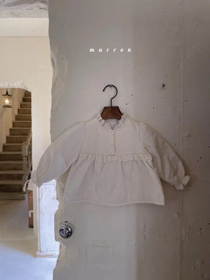 Marron Kid - Korean Children Fashion - #magicofchildhood - Ribbon Blouse - 8