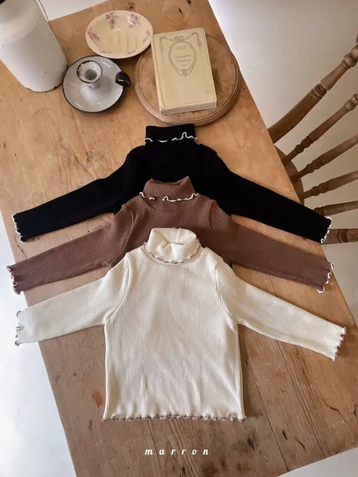 Marron Kid - Korean Children Fashion - #minifashionista - Rib Tee