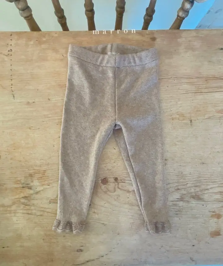 Marron Kid - Korean Children Fashion - #minifashionista - Loen Leggings - 5