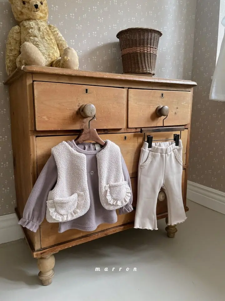 Marron Kid - Korean Children Fashion - #prettylittlegirls - Lace Pocket Vest - 11