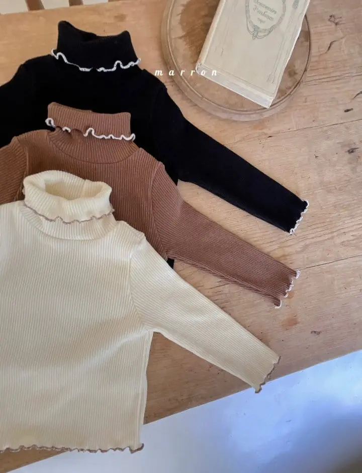 Marron Kid - Korean Children Fashion - #prettylittlegirls - Rib Tee - 2