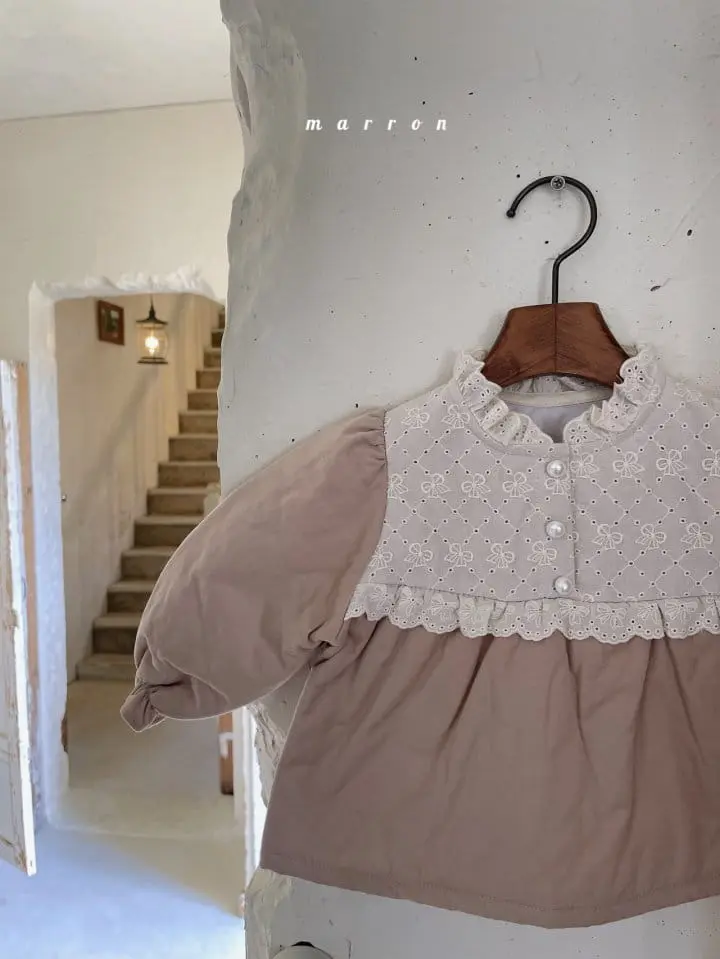 Marron Kid - Korean Children Fashion - #prettylittlegirls - Ribbon Blouse - 10