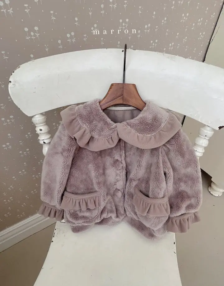 Marron Kid - Korean Children Fashion - #stylishchildhood - Love Pu Jacket - 6