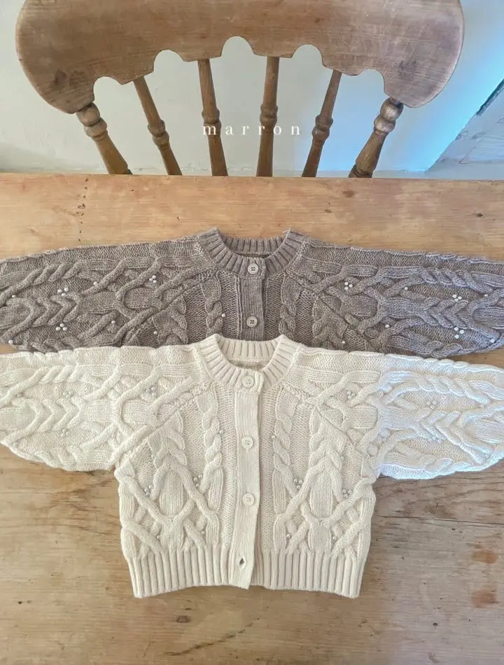 Marron Kid - Korean Children Fashion - #todddlerfashion - Cocoa Cardigan