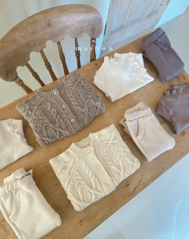 Marron Kid - Korean Children Fashion - #todddlerfashion - Lace Pocket Pants - 9