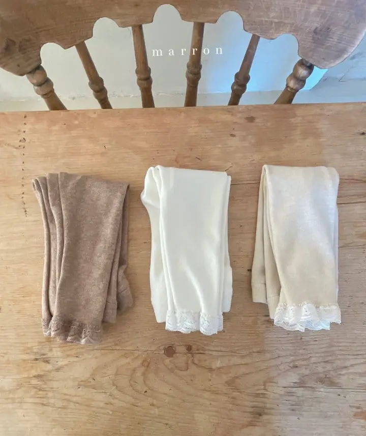 Marron Kid - Korean Children Fashion - #todddlerfashion - Loen Leggings - 7