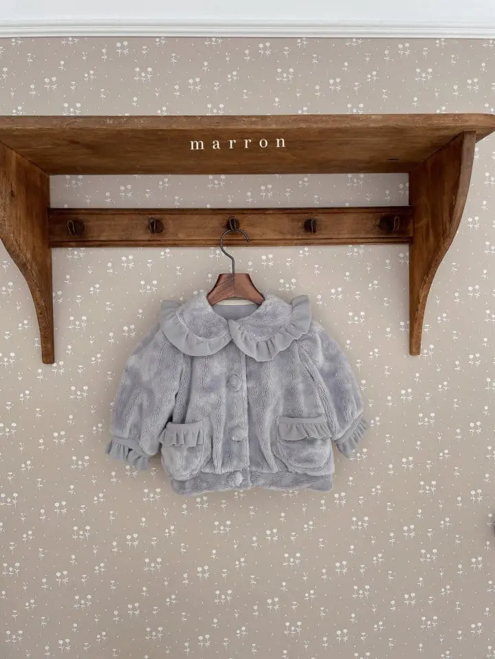 Marron Kid - Korean Children Fashion - #toddlerclothing - Love Pu Jacket - 5