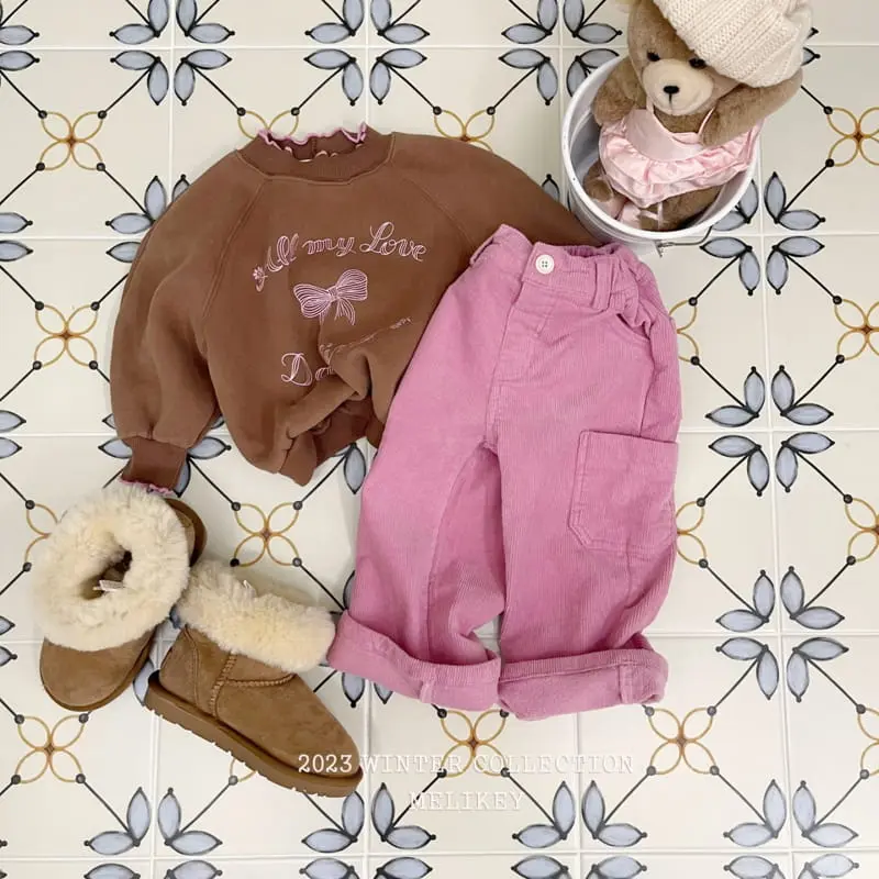 Melikey - Korean Children Fashion - #Kfashion4kids - D Ring Rib Pants - 5