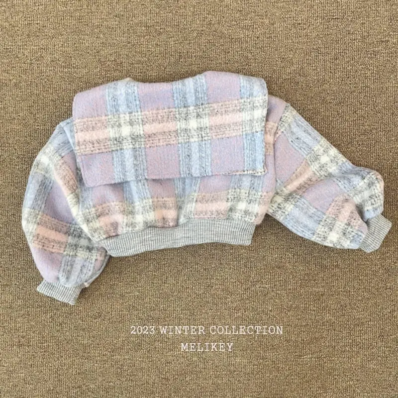 Melikey - Korean Children Fashion - #kidsshorts - Sera Collar Short Zip-up - 6