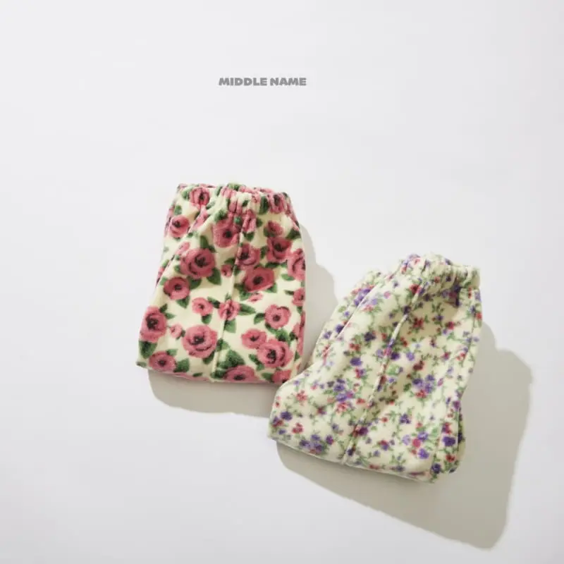 Middle Name - Korean Children Fashion - #Kfashion4kids - Flower Pintuck Pants