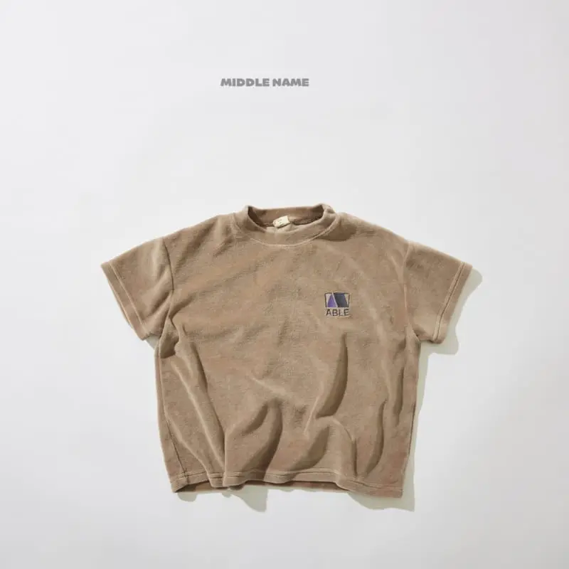 Middle Name - Korean Children Fashion - #childofig - Veloure Embroidery Tee - 2
