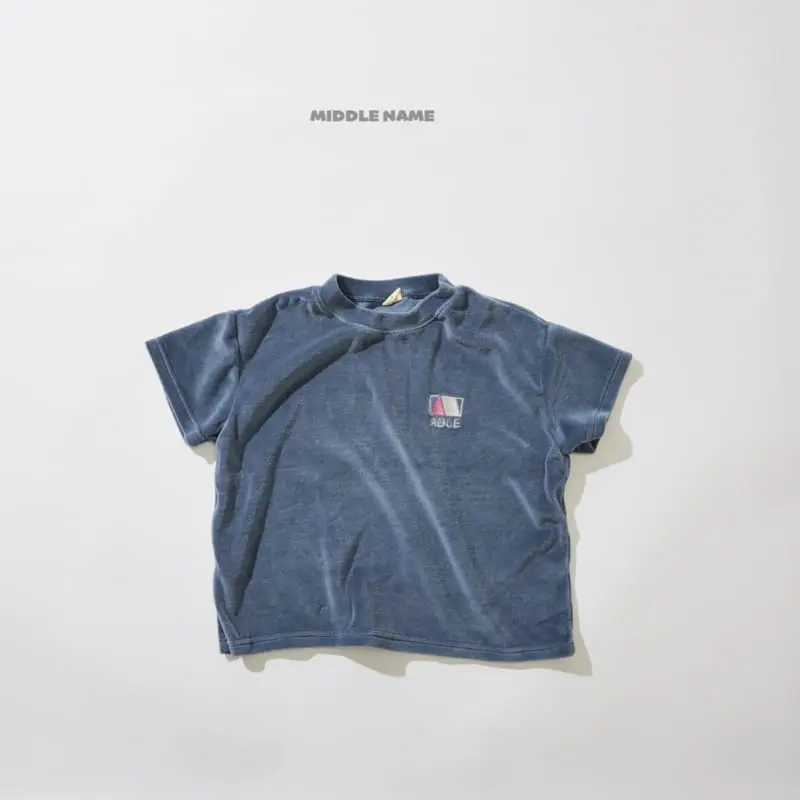 Middle Name - Korean Children Fashion - #designkidswear - Veloure Embrodiery Tee - 3