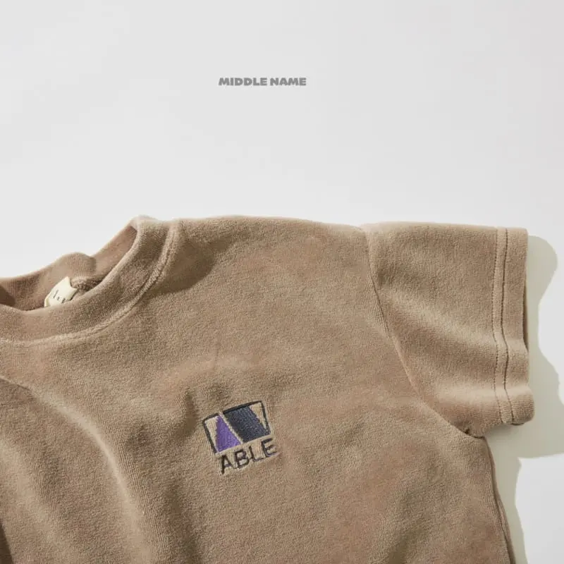 Middle Name - Korean Children Fashion - #designkidswear - Veloure Embrodiery Tee - 4