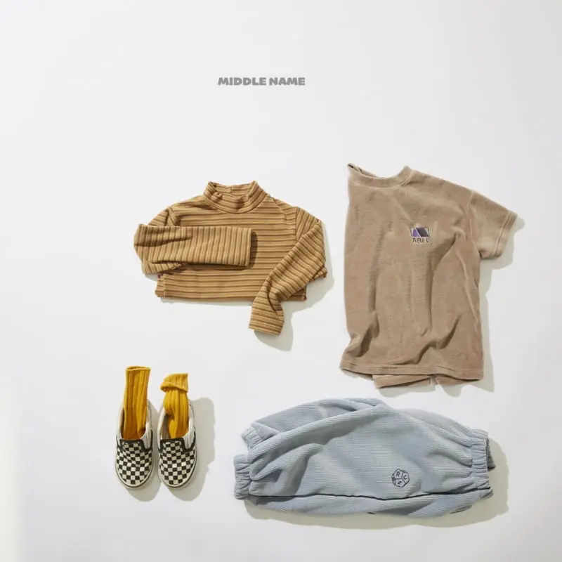 Middle Name - Korean Children Fashion - #fashionkids - Veloure Embroidery Tee - 6