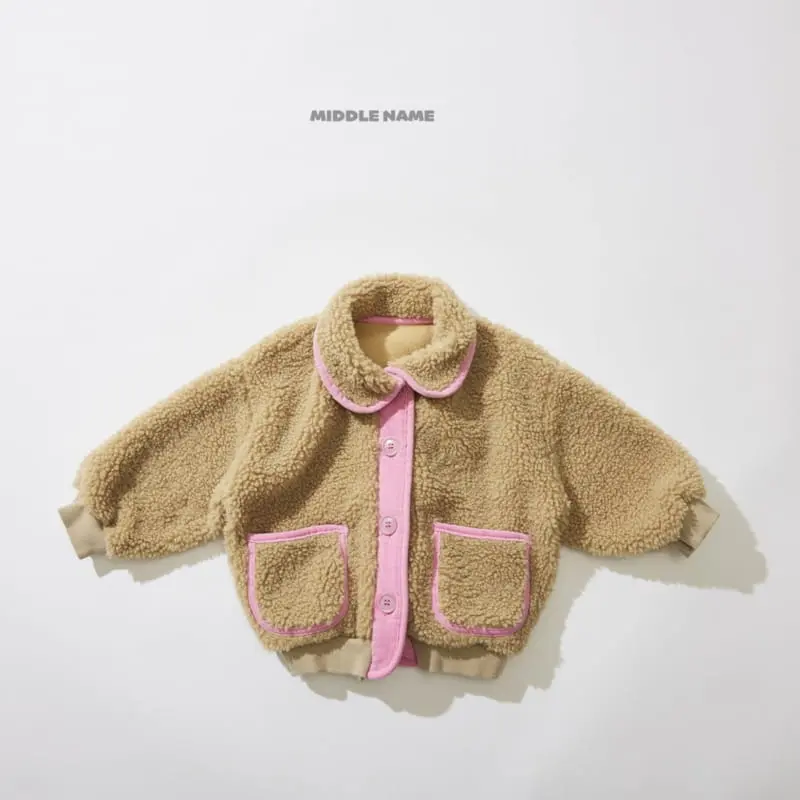 Middle Name - Korean Children Fashion - #kidsshorts - Fleece Piping Jumper