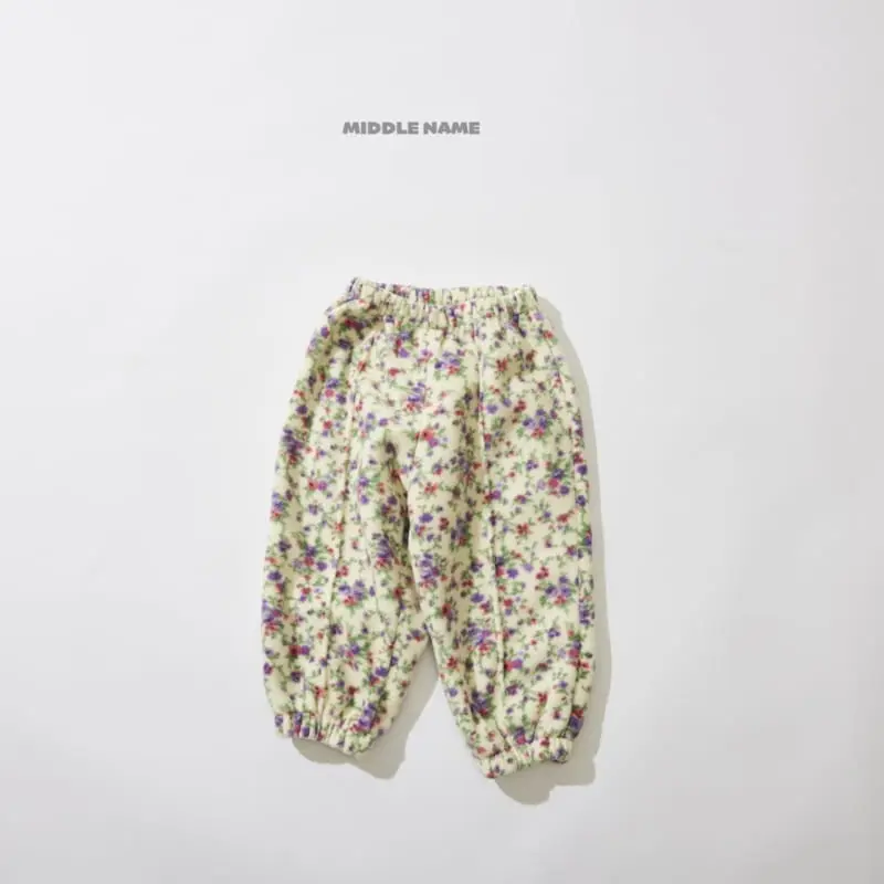 Middle Name - Korean Children Fashion - #littlefashionista - Flower Pintuck Pants - 2