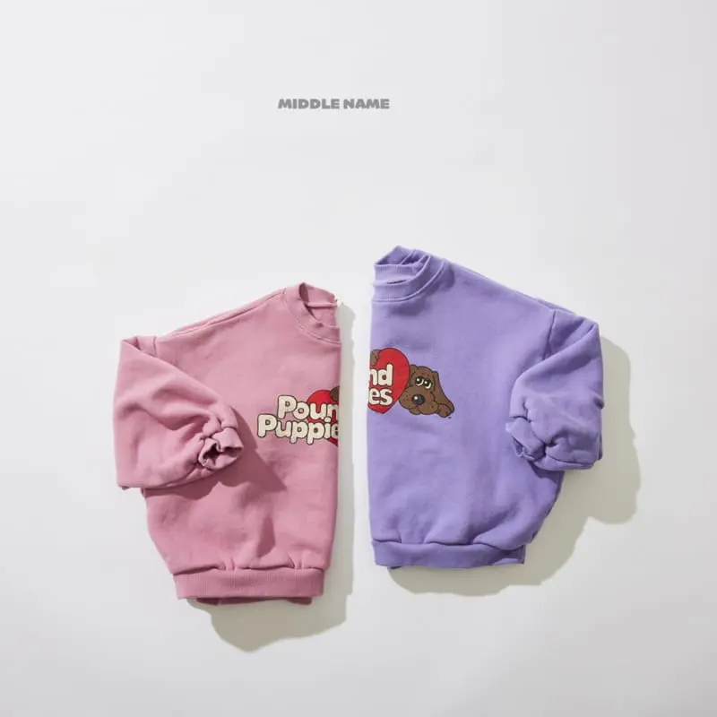 Middle Name - Korean Children Fashion - #magicofchildhood - Puppy Sweatshirt