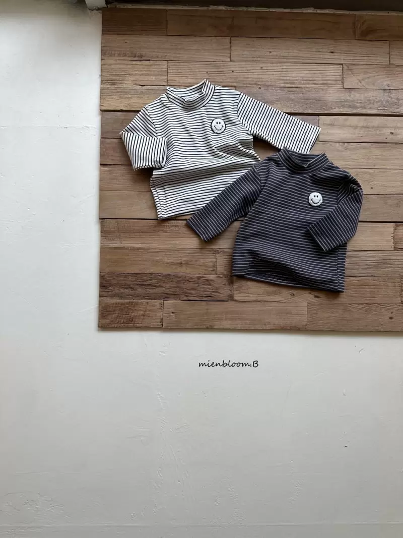 Mienbloom B - Korean Baby Fashion - #babyfever - 23 Smile Turtleneck Tee
