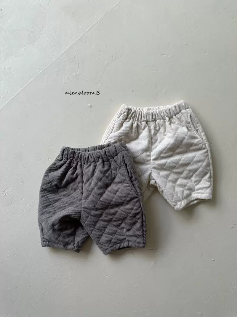 Mienbloom B - Korean Baby Fashion - #onlinebabyshop - Rib Quilting Pants - 3