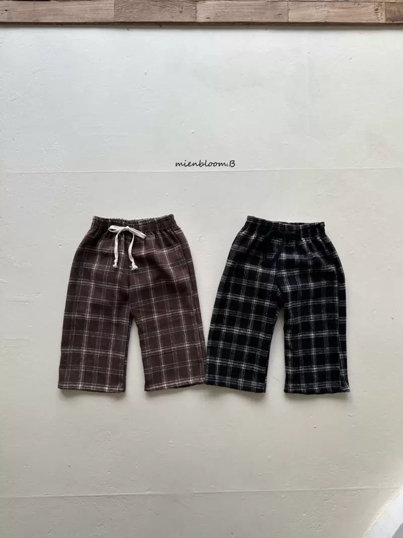 Mienbloom B - Korean Children Fashion - #designkidswear - Mico Check Pants - 9