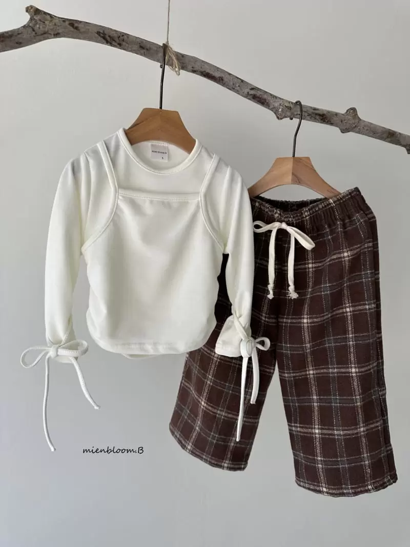 Mienbloom B - Korean Children Fashion - #kidsshorts - Layered Tee - 9