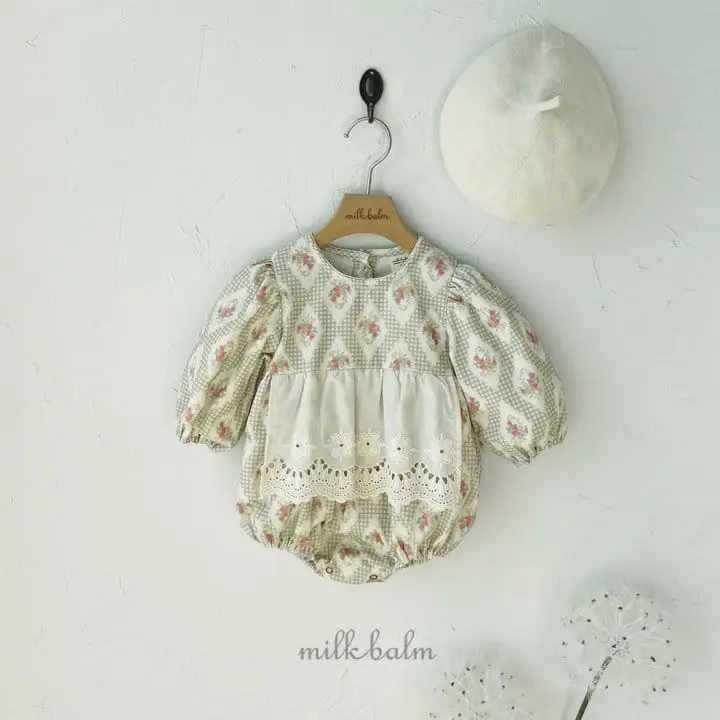 Milk Balm - Korean Baby Fashion - #babyboutique - Anna Apron Bodysuit - 4