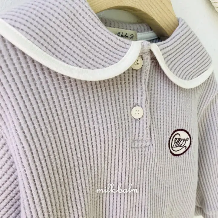 Milk Balm - Korean Baby Fashion - #babyclothing - Sailor Waffle Bodysuit - 8