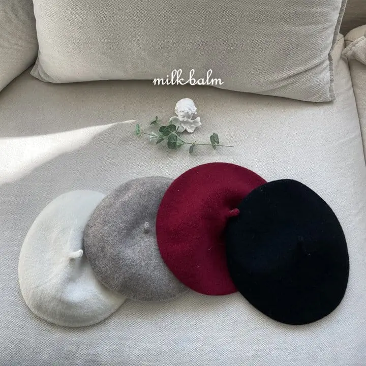 Milk Balm - Korean Baby Fashion - #babyootd - Bonbon Beret Hat