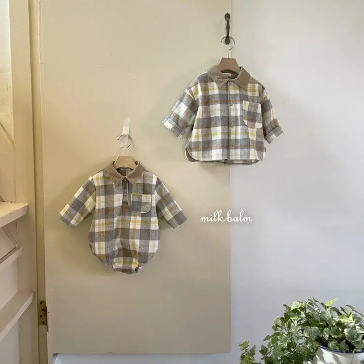 Milk Balm - Korean Children Fashion - #Kfashion4kids - Henry Check Shirt - 3