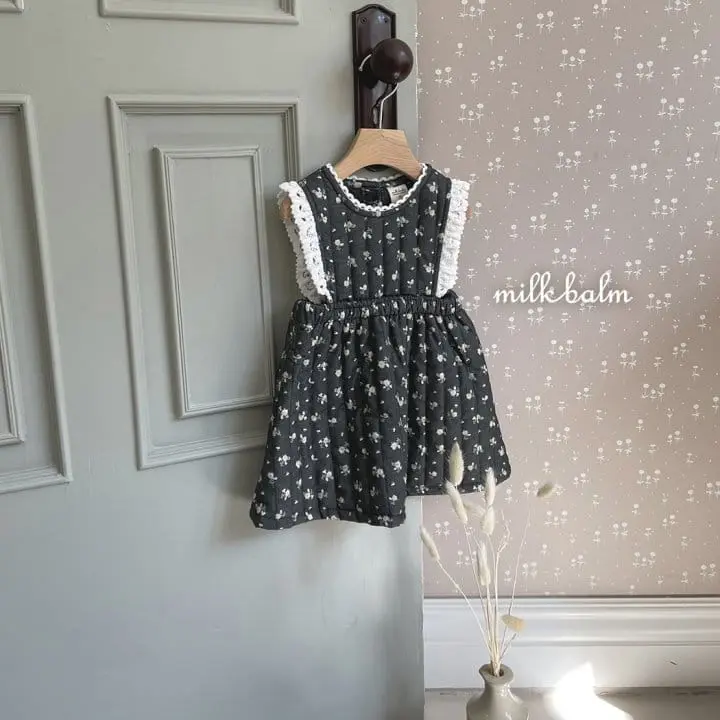 Milk Balm - Korean Children Fashion - #childofig - Laina Quilting One-piece - 2