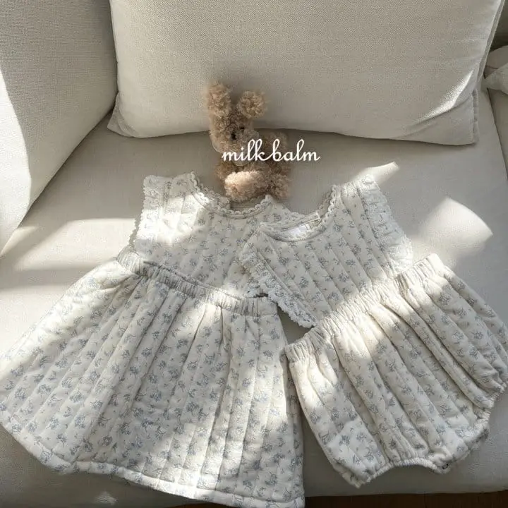 Milk Balm - Korean Children Fashion - #childofig - Laina Quilting One-piece - 3