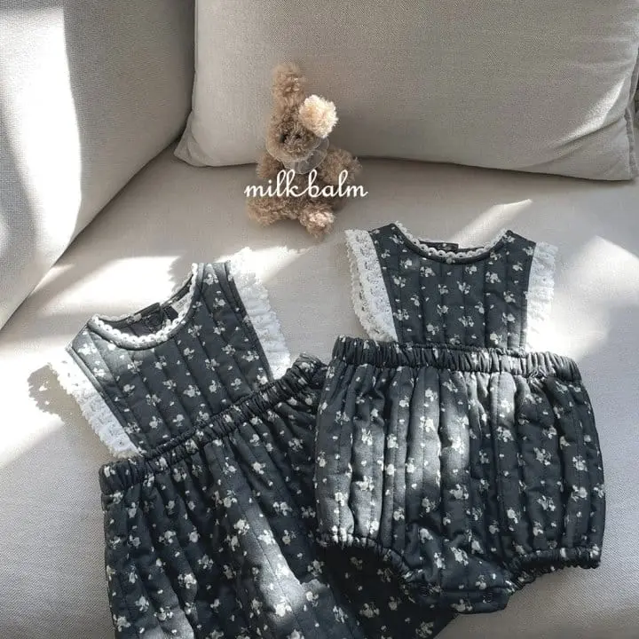 Milk Balm - Korean Children Fashion - #childofig - Laina Quilting One-piece - 4