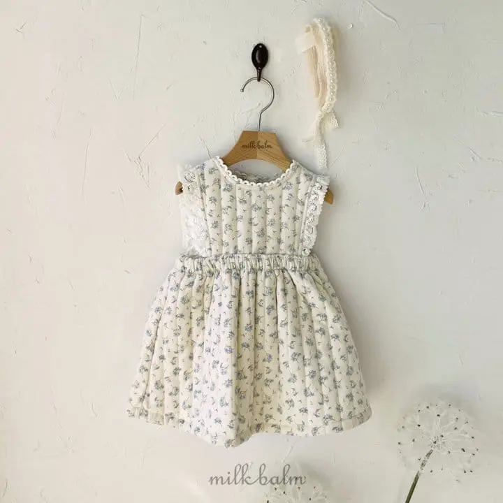 Milk Balm - Korean Children Fashion - #kidsshorts - Laina Quilting One-piece - 8