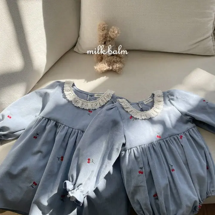 Milk Balm - Korean Children Fashion - #kidsstore - Cherry One-piece - 6
