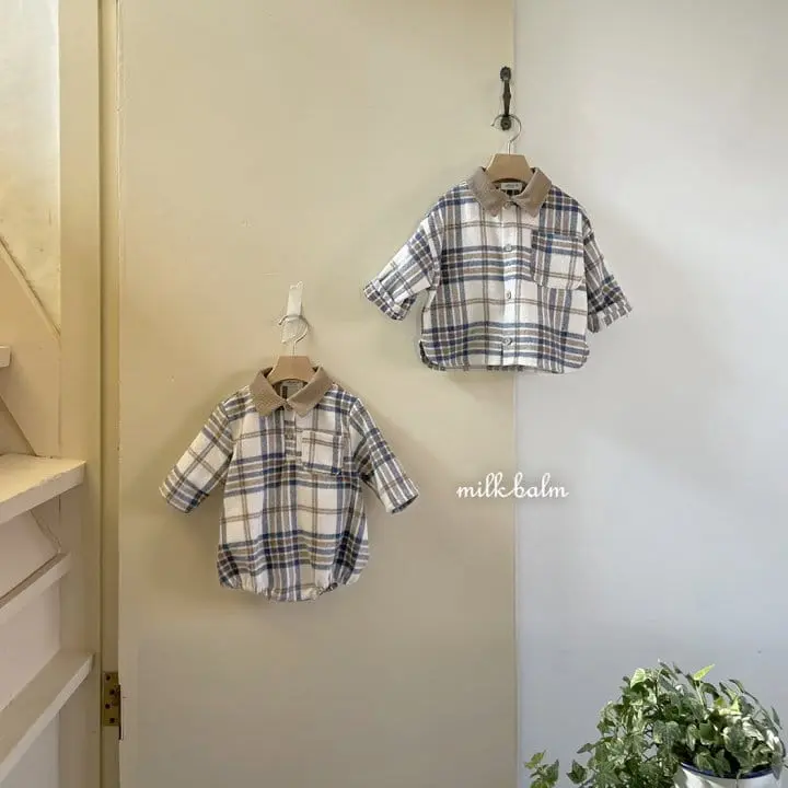 Milk Balm - Korean Children Fashion - #kidzfashiontrend - Henry Check Shirt - 2