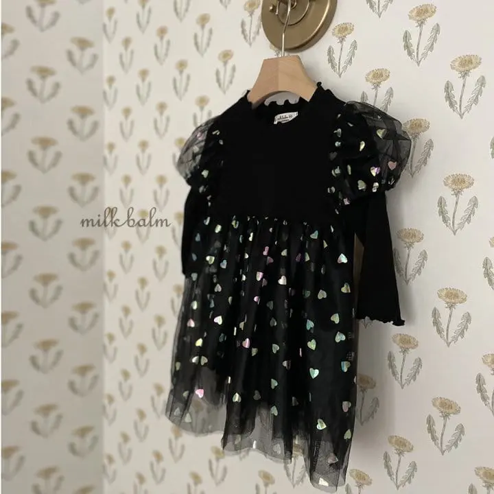 Milk Balm - Korean Children Fashion - #prettylittlegirls - 5 Color Heart One-piec - 3