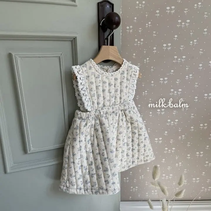 Milk Balm - Korean Children Fashion - #prettylittlegirls - Laina Quilting One-piece