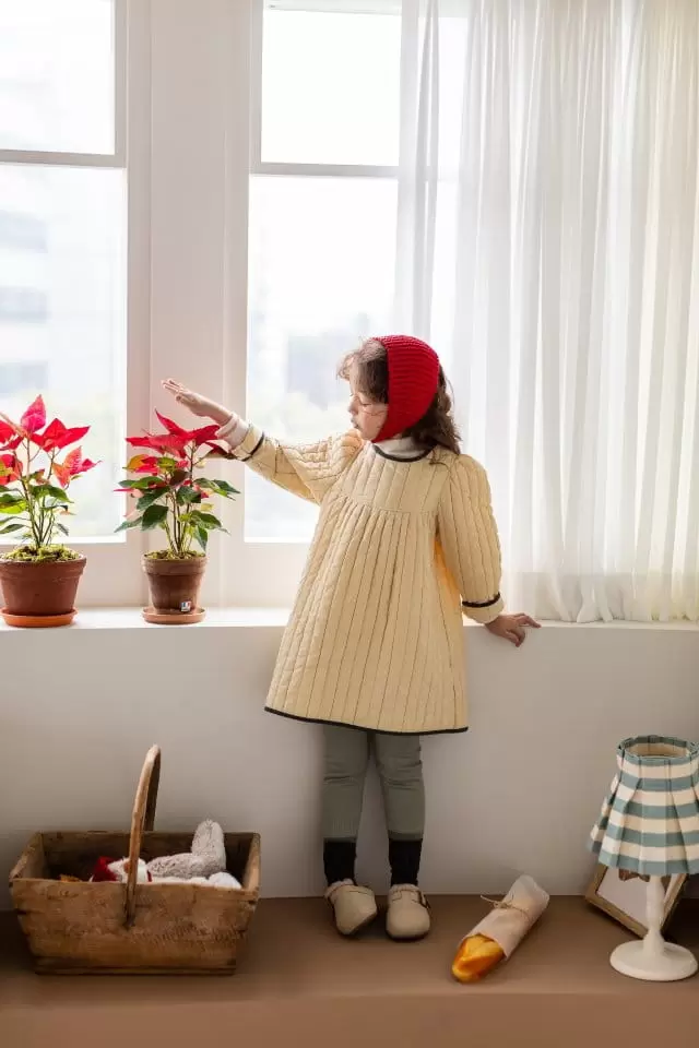 Milk Powder - Korean Children Fashion - #discoveringself - Pie Quilting One-piece - 5