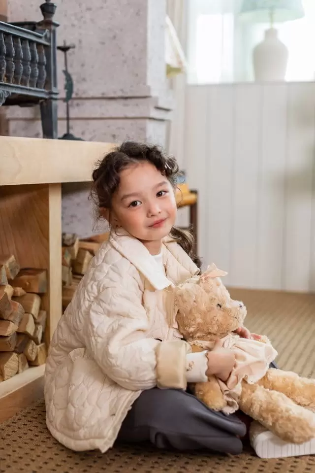 Milk Powder - Korean Children Fashion - #discoveringself - Scup Padding Jumper - 4