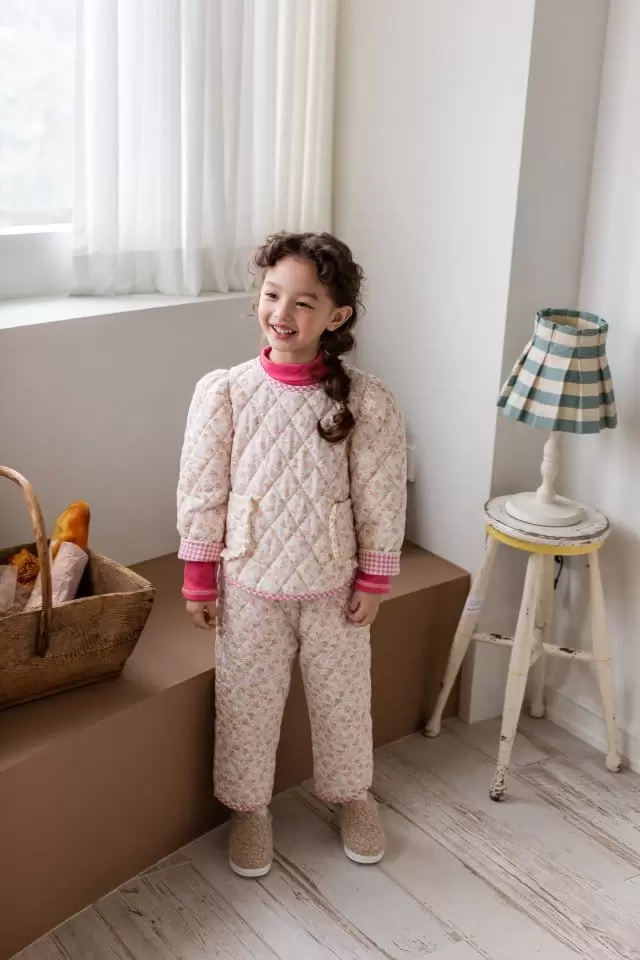 Milk Powder - Korean Children Fashion - #kidsshorts - Bono Quilting Blouse - 8