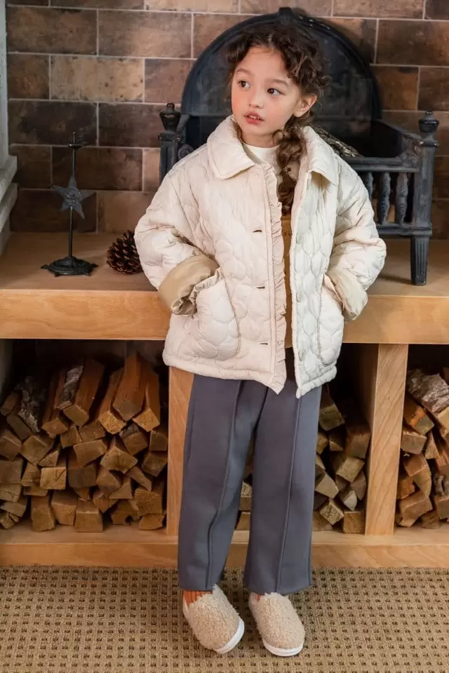 Milk Powder - Korean Children Fashion - #kidsstore - Scup Padding Jumper - 6